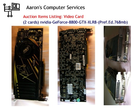 (2 Cards – SLI Ready) PNY Technologies NVIDIA GeForce 8800 GTX GH8800XN1F71S