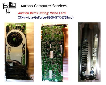 XFX NVIDIA GeForce 8800 GTX (PVT80FSHF9) GDDR3 SDRAM
